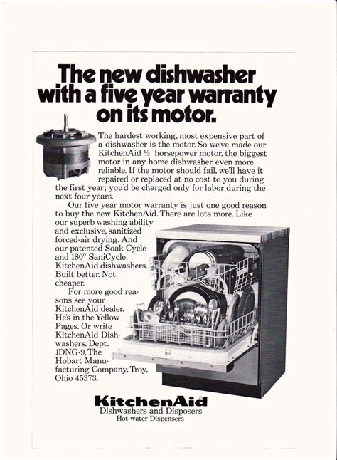 1971 Kitchenaid Dishwasher Ad National Geographic September 1971 Vintage Appliances Kitchen