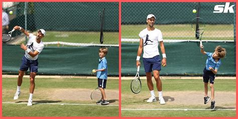 In Pictures Novak Djokovic Seen Hitting The Practice Courts With His