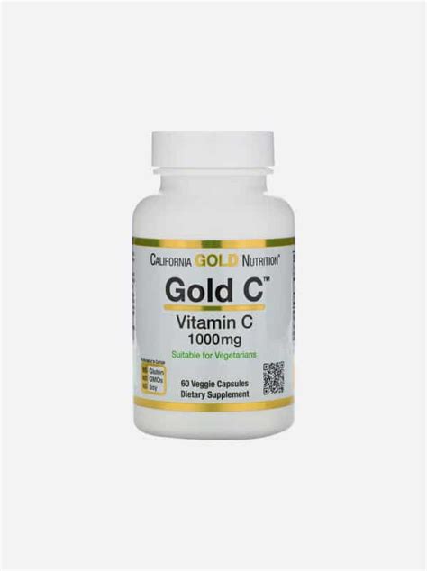California Gold Nutrition, Gold C, витамин C, 1000 мг, 60 растительных ...
