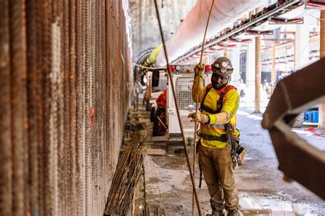 Broadway Subway Project Rebar Installation Workers Install Flickr