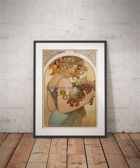 Fruit By Alphonse Mucha 1897 Digital Download Mucha Art Art Nouveau