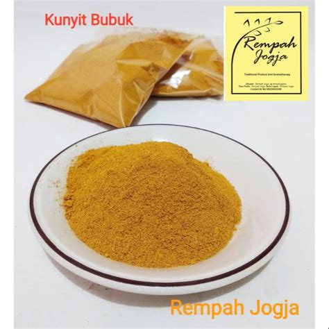 Jual Bubuk Kunyit Rempah Herbal Rempah Tradisional 100 Produk