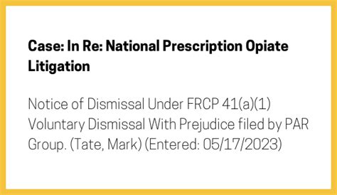 Big Cases On Twitter New Filing In Re National Prescription