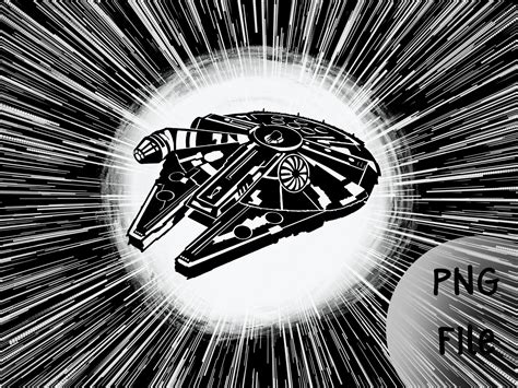 Star Wars Millennium Falcon Png Svg Etsy