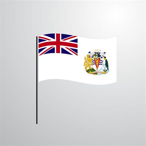 British antarctic Territory waving Flag 14318391 Vector Art at Vecteezy