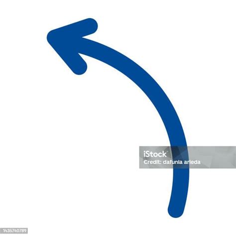 Illustration Of A Curved Arrow Stock Illustration Download Image Now Abstract Arrow Bow