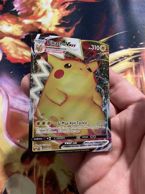 Mavin Pokémon TCG Pikachu VMAX Vivid Voltage 044 185 Regular Ultra Rare