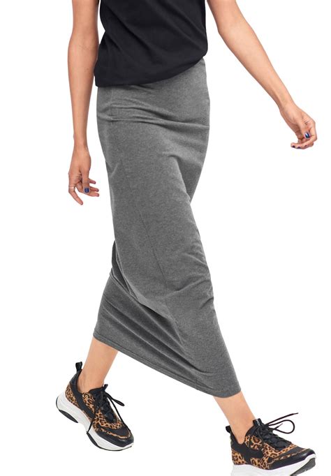 Ellos Womens Knit Maxi Skirt Skirt