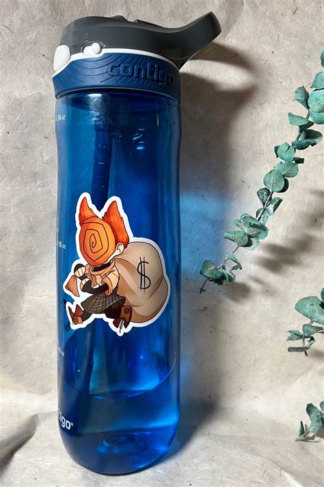 Orange Bandit Sticker Fun 3x3 Waterproof Ginger Thief Etsy