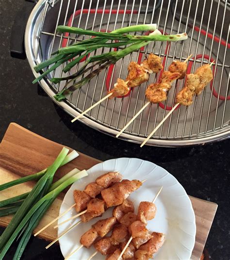 Grilled Chicken Skewers With Sweet Chili Peach Glaze Saladmaster Recipes