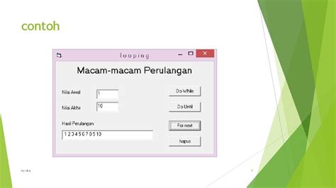 Looping Perulangan Visual Basic 6 0 Struktur Perulangan