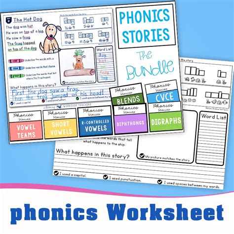 62 Seiten Workbook Englisch Phonics Geschichten Lesen Und Schreiben