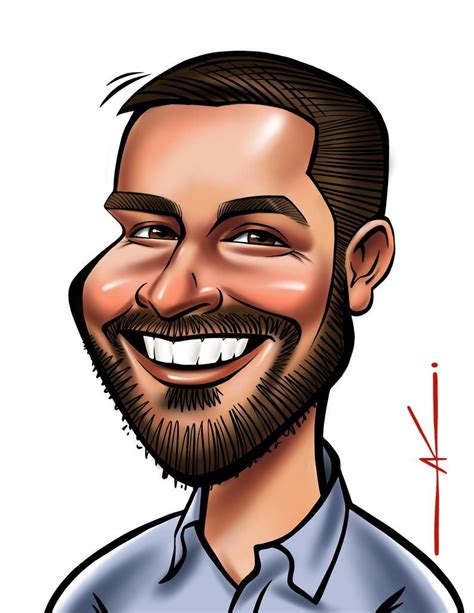 Custom Caricature For 1 Person Color Digital Caricature From Your