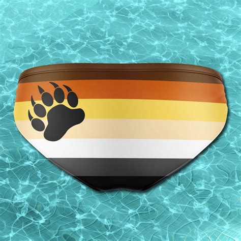 Gay Bear Men S Swim Briefs Pride Flag Swimsuit Rainbow Etsy Australia