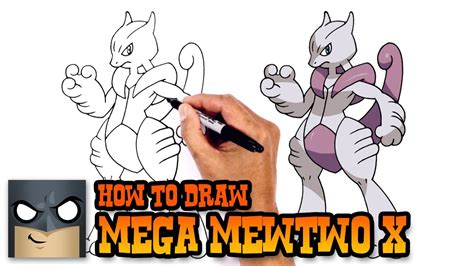 How To Draw A Mega Mewtwo