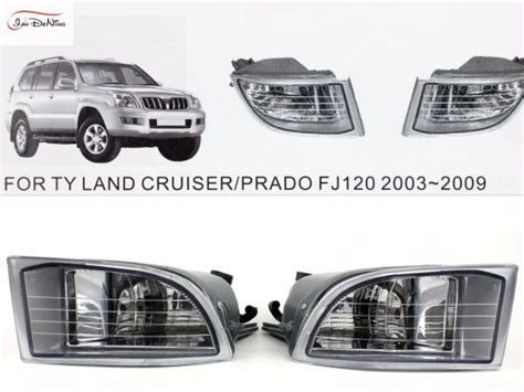 JanDeNing Car Fog Lights For TOYOTA LAND CRUISER PRADO FJ120 2003 2009