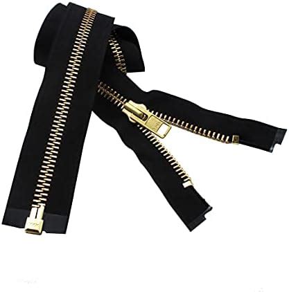 Amazon 10 Extra Heavy Jacket Separating Zipper YKK Brass Metal