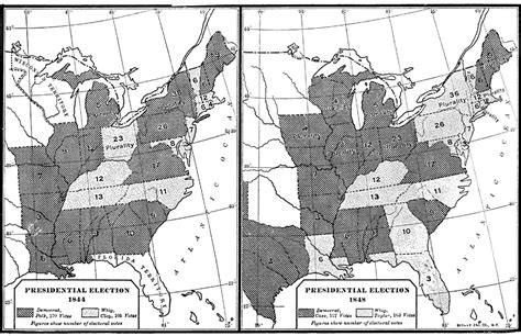 Presidential Election Results 1844 To 1848
