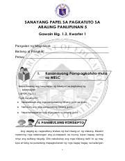 Ap Q Las W Ok Pdf Sanayang Papel Sa Pagkatuto Sa Araling