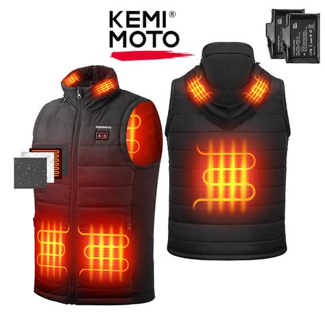 Kemimoto Heated Vest For Men And Women T With Battery Pack Thermal Vest