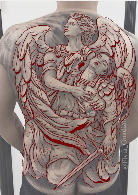 Pin em Salvamentos rápidos em 2024 Tatuagem de anjo nas costas