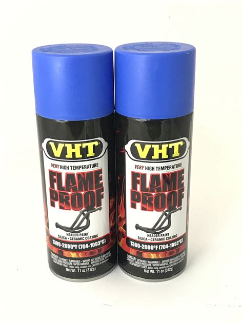 Vht Sp Pack High Temperature Flame Proof Flat Blue Header Spray