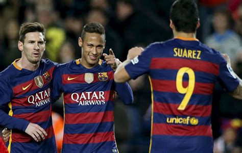 Messi Neymar Y Luis Suárez El Tridente De Oro