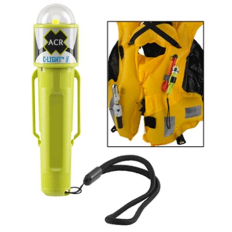 Acr C Light Manually Activated Led Uscg Lifejacket Light With Clip