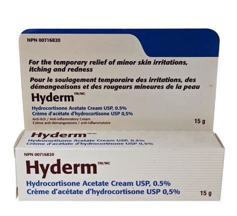 Hyderm Cream Otc Hydrocortisone Acetate Pharmaserve