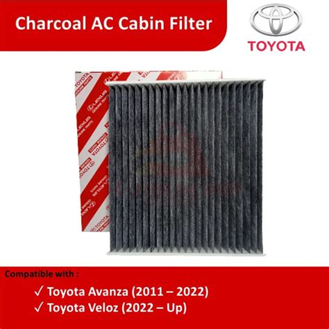 Charcoal Ac Cabin Filter For Toyota Avanza Toyota Veloz