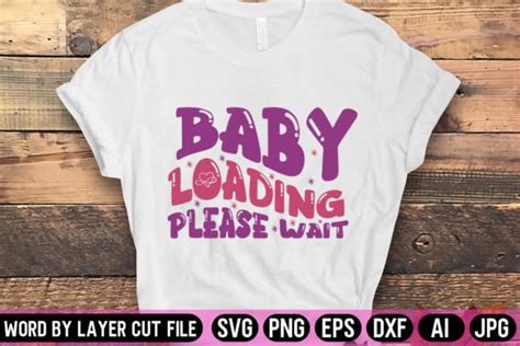 4 Baby Loading Please Wait Retro Svg Designs Graphics