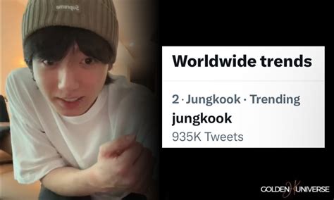 Golden Jk Universe On Twitter Jungkook Is Trending Worldwide At 1 As