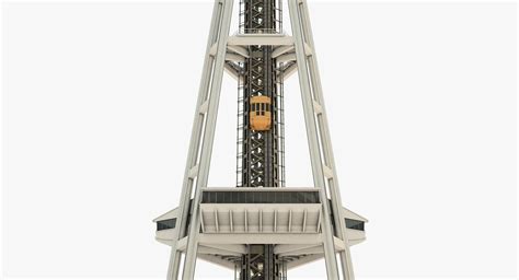 Torre De Seattle Space Needle Modelo D Obj Skp Max Free D