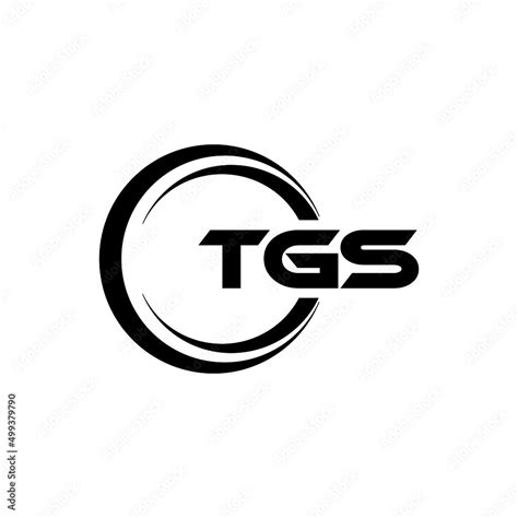 Tgs Letter Logo Design With White Background In Illustrator Vector