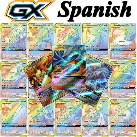 Pokemon cartões brinquedos espanhol jogo de cartas de negociação espada