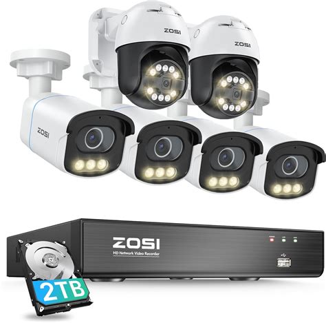 Amazon ZOSI 4K 8CH PoE Security Camera System 16CH Expandable 4