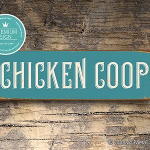 CHICKEN COOP SIGN, Chicken Coop, Vintage Chicken Coop Sign, Coop Signs ...