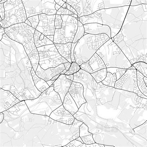 Vector Pdf Map Of Dewsbury England Hebstreits