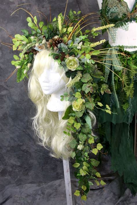 Fairy Wildling Wig W Headpiece Renaissance Festival Woodland Elf