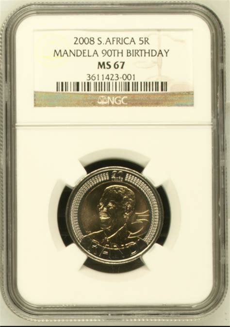 2008 Birthday R5 2008 South Africa R5 Nelson Mandela 90th