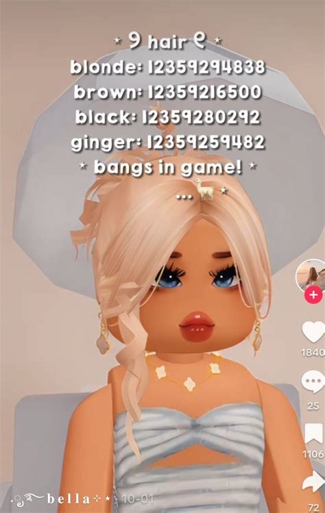 And More In 2024 Cute Blonde Hair Black Hair Roblox Messy Blonde Hair