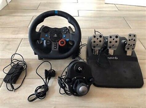 G29 Logitech steering wheel for PS4 with pedals and shifter. | in ...