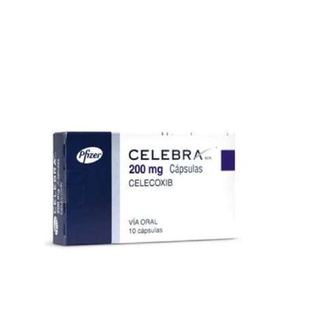 Celebra Celecoxib 200mg X10 Capsulas Pfizer Farmacia Mariana