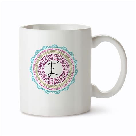 Custom Monogram Mug Monogrammed Mugs Initial Coffee Mugs