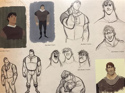 An Image Of Some Character Sketches From Disney S Beauty And The Beast