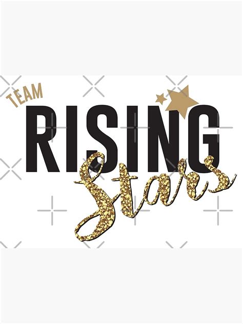 Team Rising Stars Logo Poster By Designs111 Redbubble