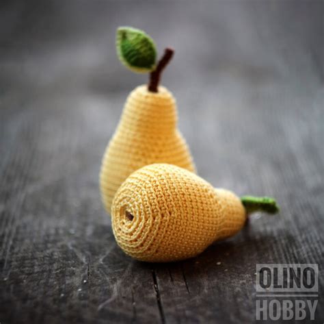 Pear Crochet Pattern Pdf Crochet Pear Pattern Amigurumi Pear Etsy Sweden