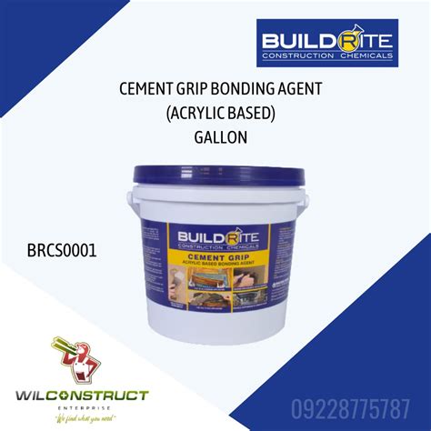 Buildrite Cement Grip Bonding Agent Acrylic Based Gallon Shopee Philippines