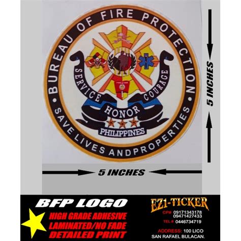 Bureau of fire protection LOGO STICKERS | Shopee Philippines