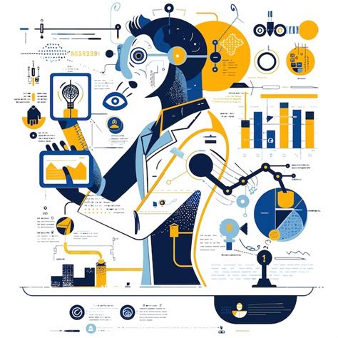 Premium Vector Data Analytics Vector Illustration